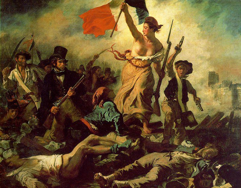 Eugene Delacroix Liberty Leading the People china oil painting image